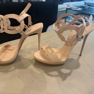 Casadei- peach coloured high heel size 8 never worn